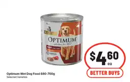 IGA Optimum Wet Dog Food offer