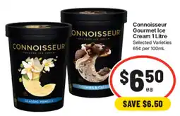 IGA Connoisseur Gourmet Ice Cream offer