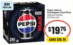 IGA Pepsi Max Zero Sugar offer