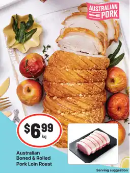 IGA Australian Boned & Rolled Pork Loin Roast offer