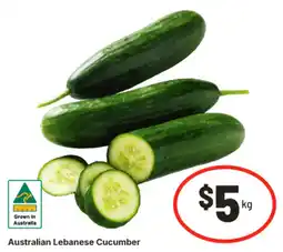 IGA Australian Lebanese Cucumber offer
