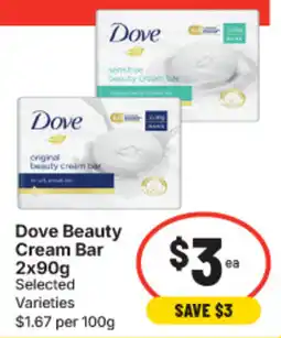 IGA Dove Beauty Cream Bar offer