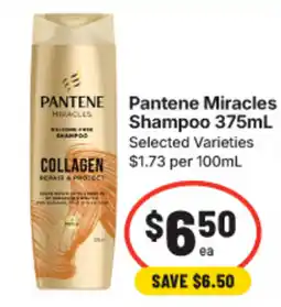 IGA Pantene Miracles Shampoo offer
