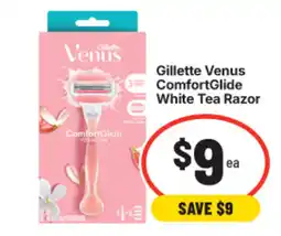 IGA Gillette Venus ComfortGlide White Tea Razor offer