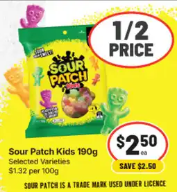 IGA Sour Patch Kids Selected Varieties offer