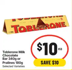IGA Toblerone Milk Chocolate offer
