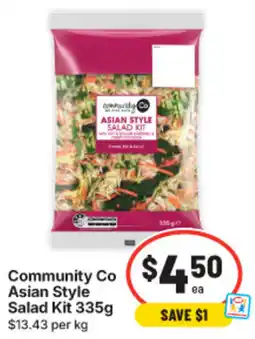 IGA Community Co Asian Style Salad Kit offer