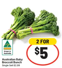 IGA Australian Baby Broccoli Bunch offer