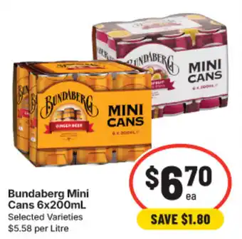 Bundaberg Mini Cans