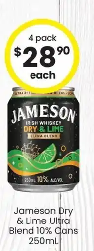 The Bottle O Jameson Dry & Lime Ultra Blend offer