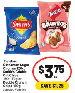 IGA Twisties Cinnamon Sugar Churros offer