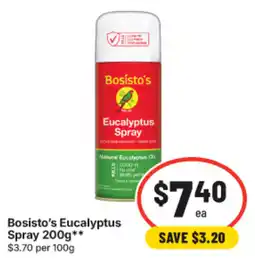 IGA Bosisto's Eucalyptus Spray offer
