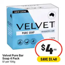 IGA Velvet Pure Bar Soap offer