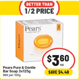 IGA Pears Pure & Gentle Bar Soap offer
