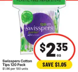 IGA Swisspers Cotton Tips offer