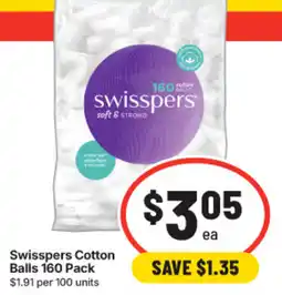 IGA Swisspers Cotton Balls offer
