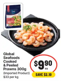 IGA Global Seafoods Cooked & Peeled Prawns offer