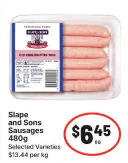 IGA Slope and Sons Sausages offer