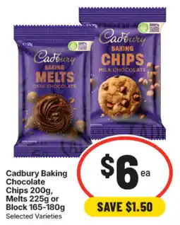 IGA Cadbury Baking Chocolate offer