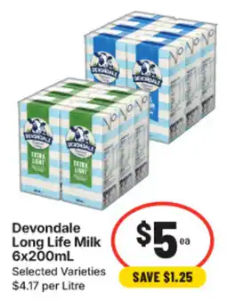 IGA Devondale Long Life Milk offer