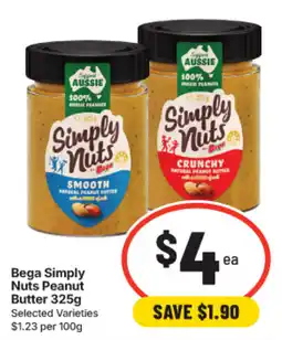 IGA Bega Simply Nuts Peanut Butter offer