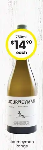 The Bottle O Journeyman Pinot Grigio offer