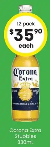 The Bottle O Corona Extra Stubbies offer