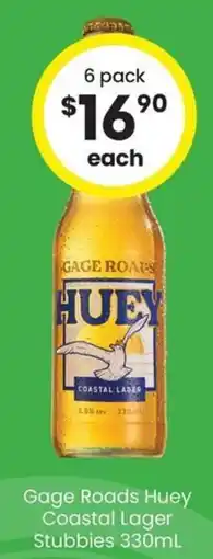 The Bottle O Gage Roads Huey Coastal Lager Stubbies offer