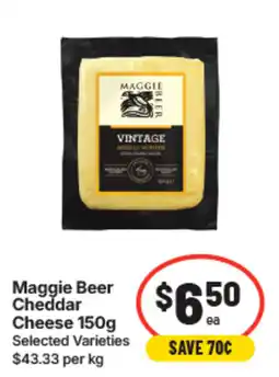 IGA Maggie Beer Cheddar Cheese offer