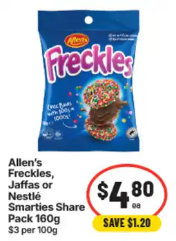 IGA Allen's Freckles offer