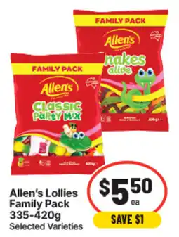 IGA Allen's Lollies Family Pack Selected Varieties offer