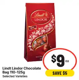 IGA Lindt Lindor Chocolate offer