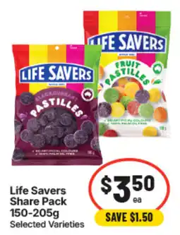 IGA Life Savers Share Pack Selected Varieties offer