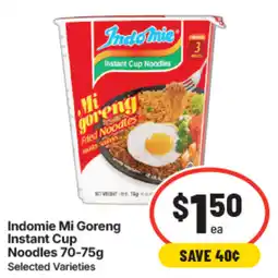 IGA Indomie Mi Goreng Instant Cup Noodles offer