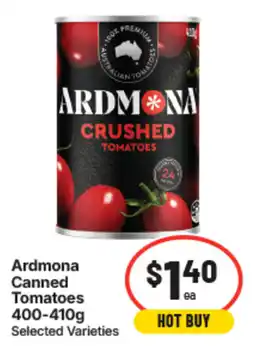 IGA Ardmona Canned Tomatoes offer