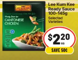 IGA Lee Kum Kee Ready Sauce Cantonese Chicken offer