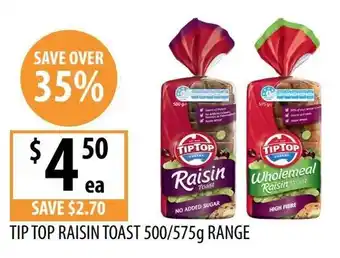 Tip Top Raisin Toast