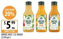 Supabarn Grove Juice 1.5L Range offer