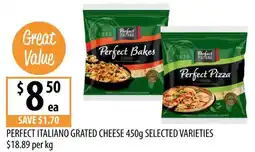 Supabarn Perfect Italiano Grated Cheese Selected Varieties offer