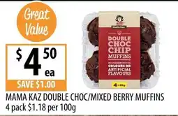 Supabarn Mama Kaz Double Choc Muffins offer