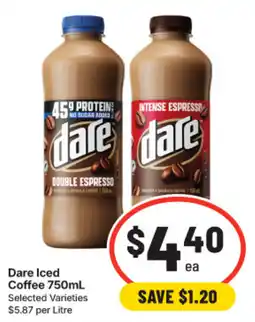 IGA Dare Iced Coffee offer