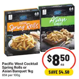 IGA Pacific West Cocktail Spring Rolls or Asian Banquet offer