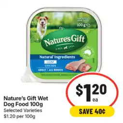 IGA Nature's Gift Wet Dog Food offer