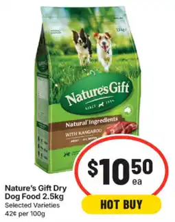 IGA Nature's Gift Dry Dog Food 2.5kg offer
