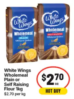 IGA White Wings Wholemeal Plain or Self Raising Flour offer