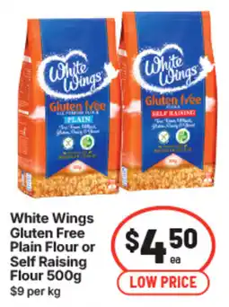 IGA White Wings Gluten Free Plain Flour or Self Raising Flour offer