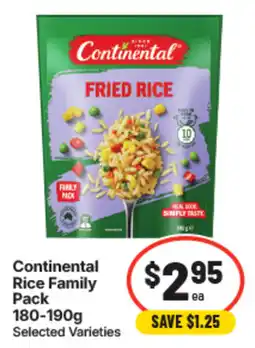 IGA Continental Rice Family Pack offer