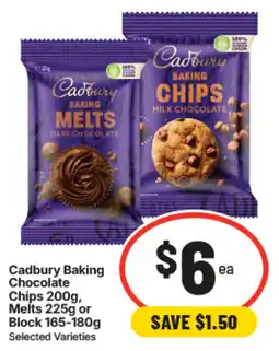 IGA Cadbury Baking Chocolate offer