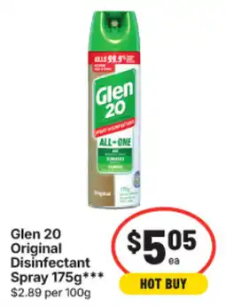 IGA Glen 20 Original Disinfectant Spray offer