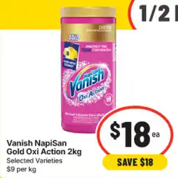 IGA Vanish NapiSan Gold Oxi Action offer